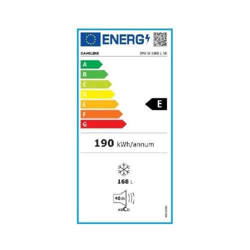 ΚΑΤΑΨΥΚΤΗΣ ΚΑΘΕΤΟΣ DAVOLINE HDUF 168 W (142x55 / 168Lt / E / ΛΕΥΚΟΣ)